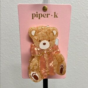 Piper K | Teddy Bear 🎀 Hair Clip